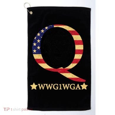 Q-Anon WWG1WGA Trump Great Awaking  Golf Towel