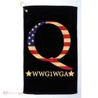 Q-Anon WWG1WGA Trump Great Awaking  Golf Towel thumb 0