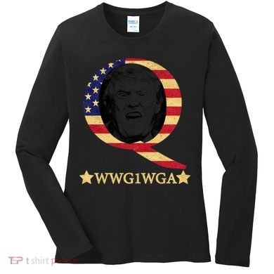 Q-Anon WWG1WGA Trump Great Awaking  Women's Long Sleeve Shirt