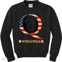 Q-Anon WWG1WGA Trump Great Awaking  Kids Sweatshirt thumb 0