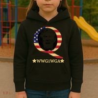 Q-Anon WWG1WGA Trump Great Awaking  Kids Hoodie thumb 3