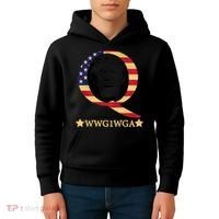 Q-Anon WWG1WGA Trump Great Awaking  Kids Hoodie thumb 4