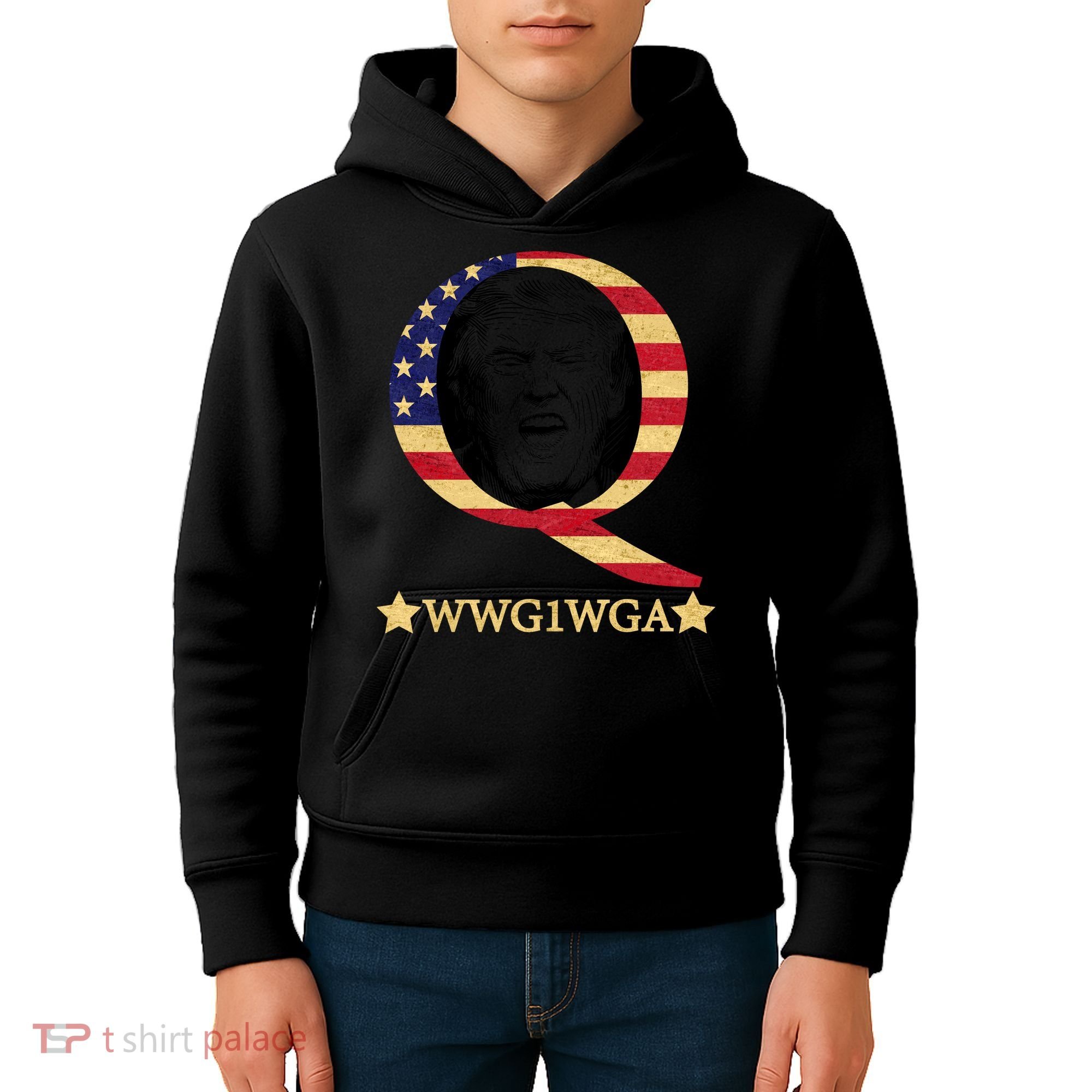 Q-Anon WWG1WGA Trump Great Awaking  Kids Hoodie