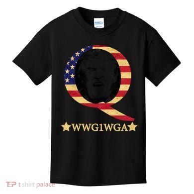Q-Anon WWG1WGA Trump Great Awaking  Kids T-Shirt