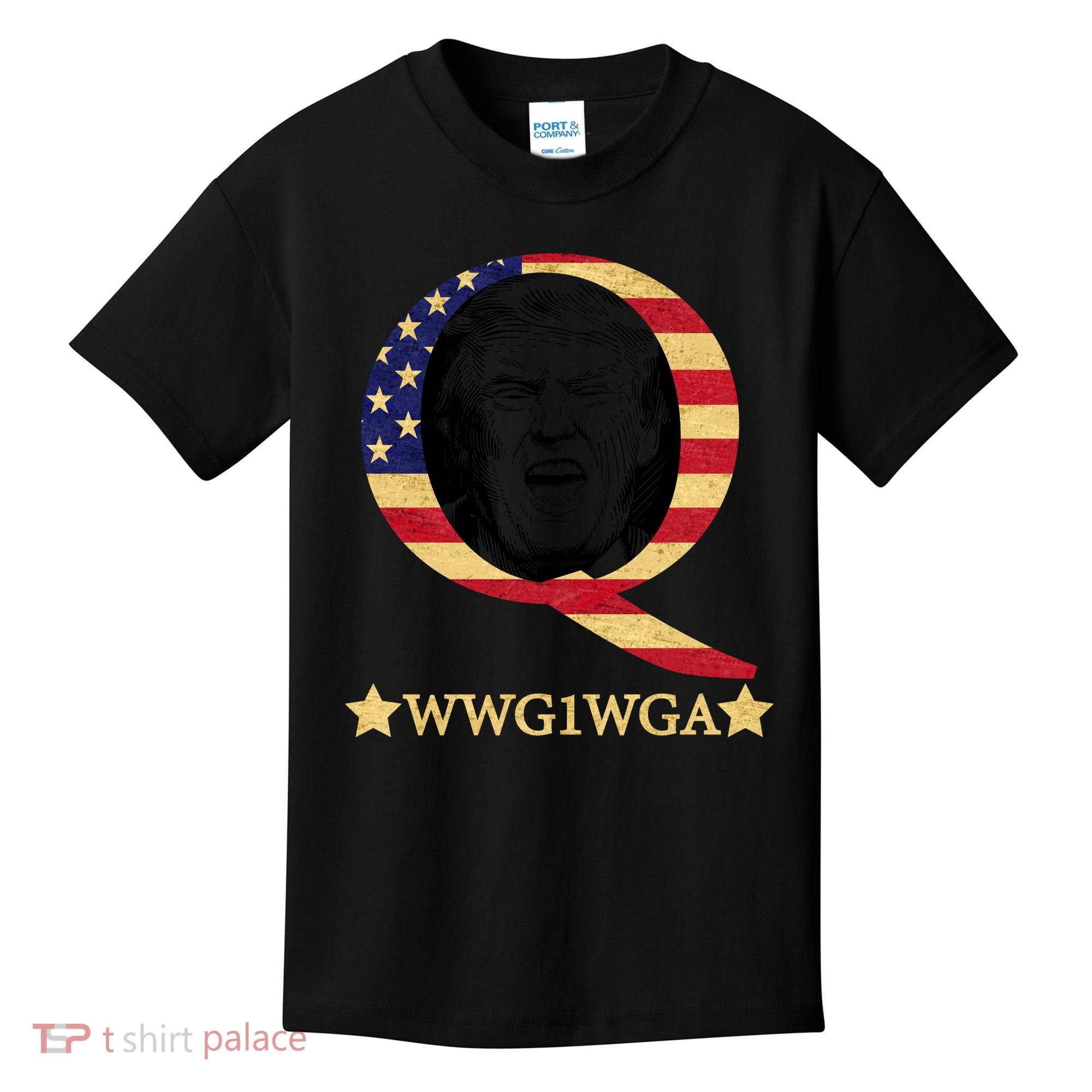 Q-Anon WWG1WGA Trump Great Awaking  Kids T-Shirt