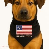 Q The New American Revolution Qanon USA-Made Doggie Bandana thumb 1