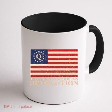 Q The New American Revolution Qanon Coffee Mug back