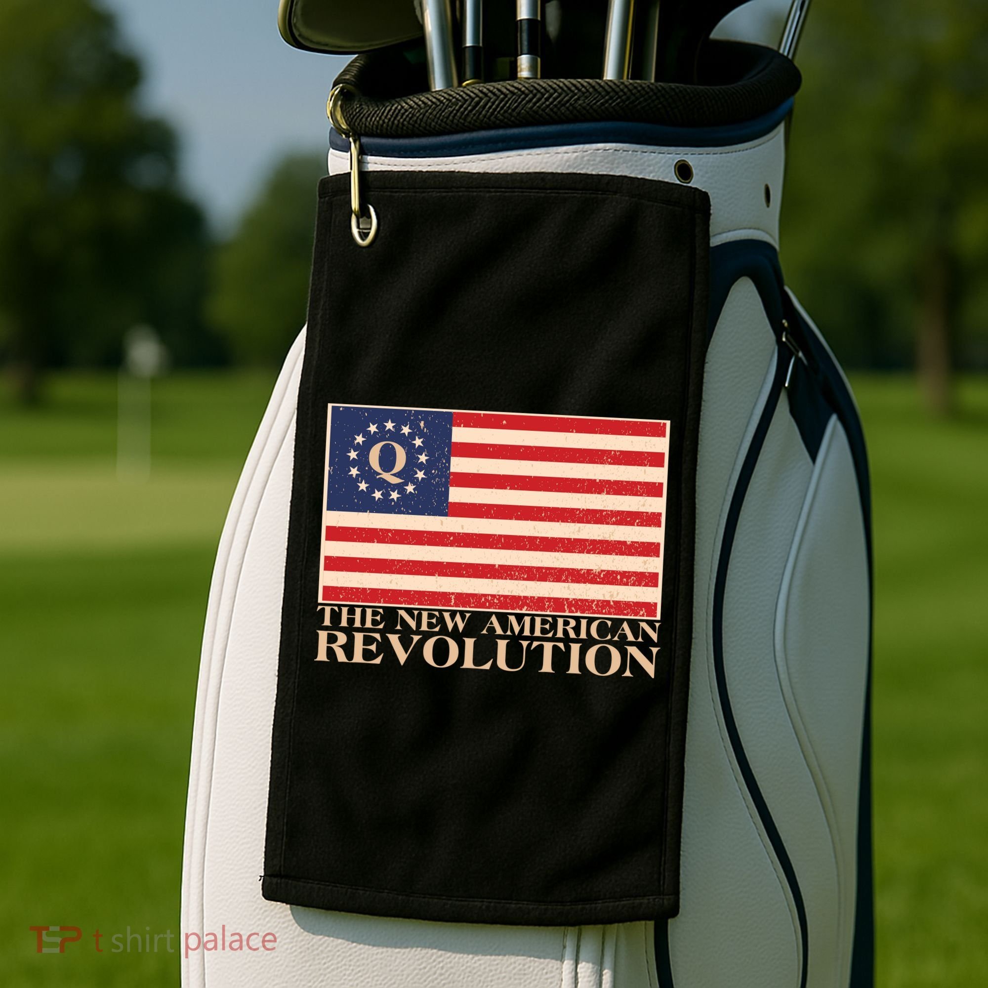 Q The New American Revolution Qanon Golf Towel