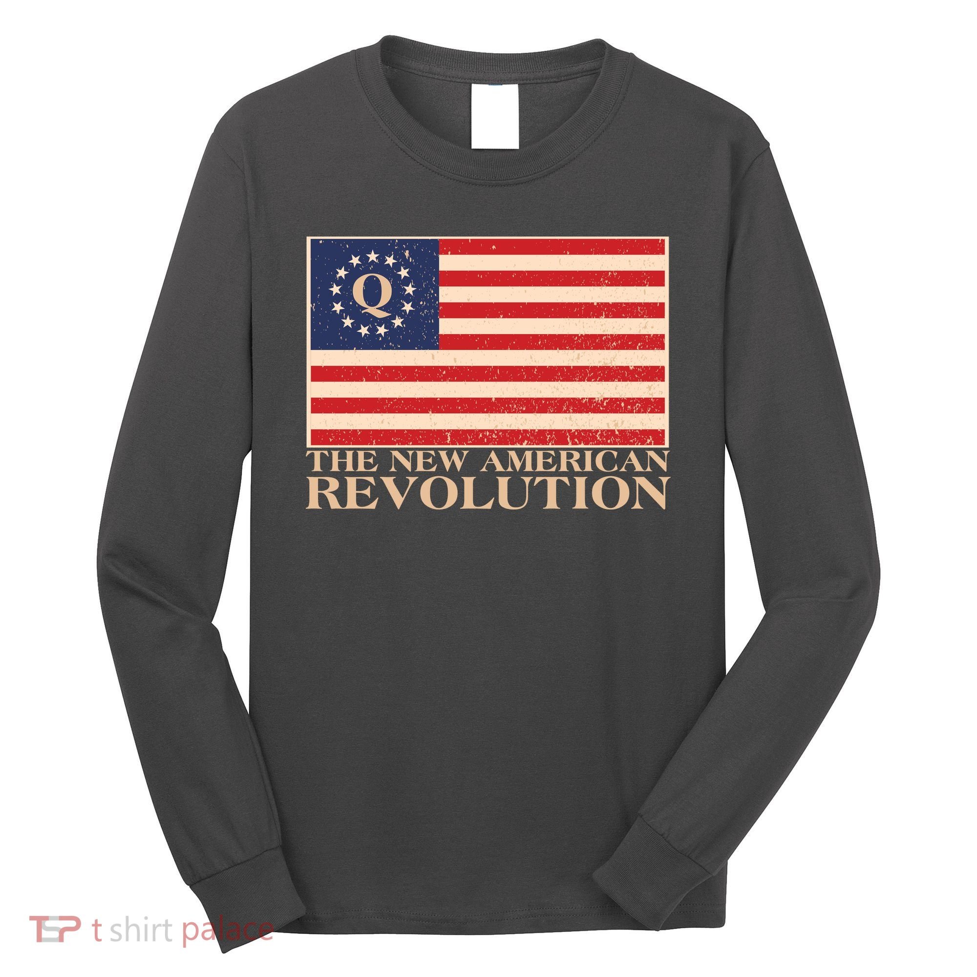 Q The New American Revolution Qanon Long Sleeve Shirt