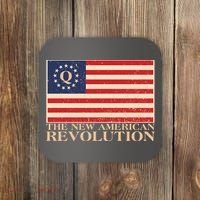 Q The New American Revolution Qanon Coaster thumb 0