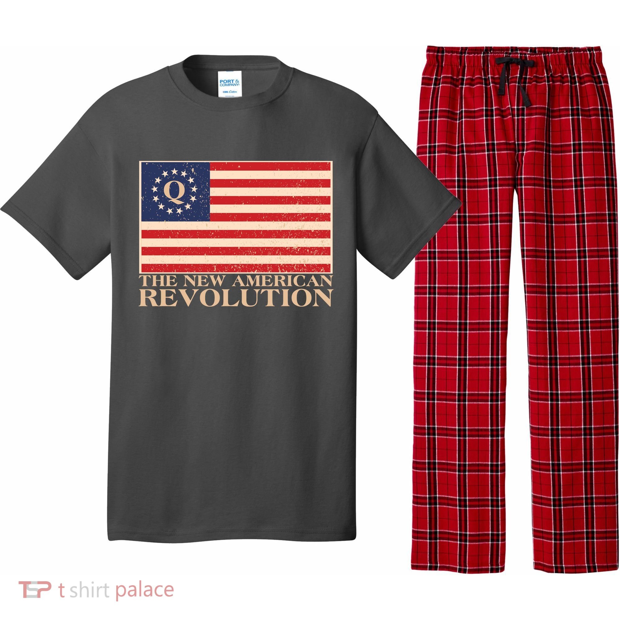 Q The New American Revolution Qanon Pajama Set