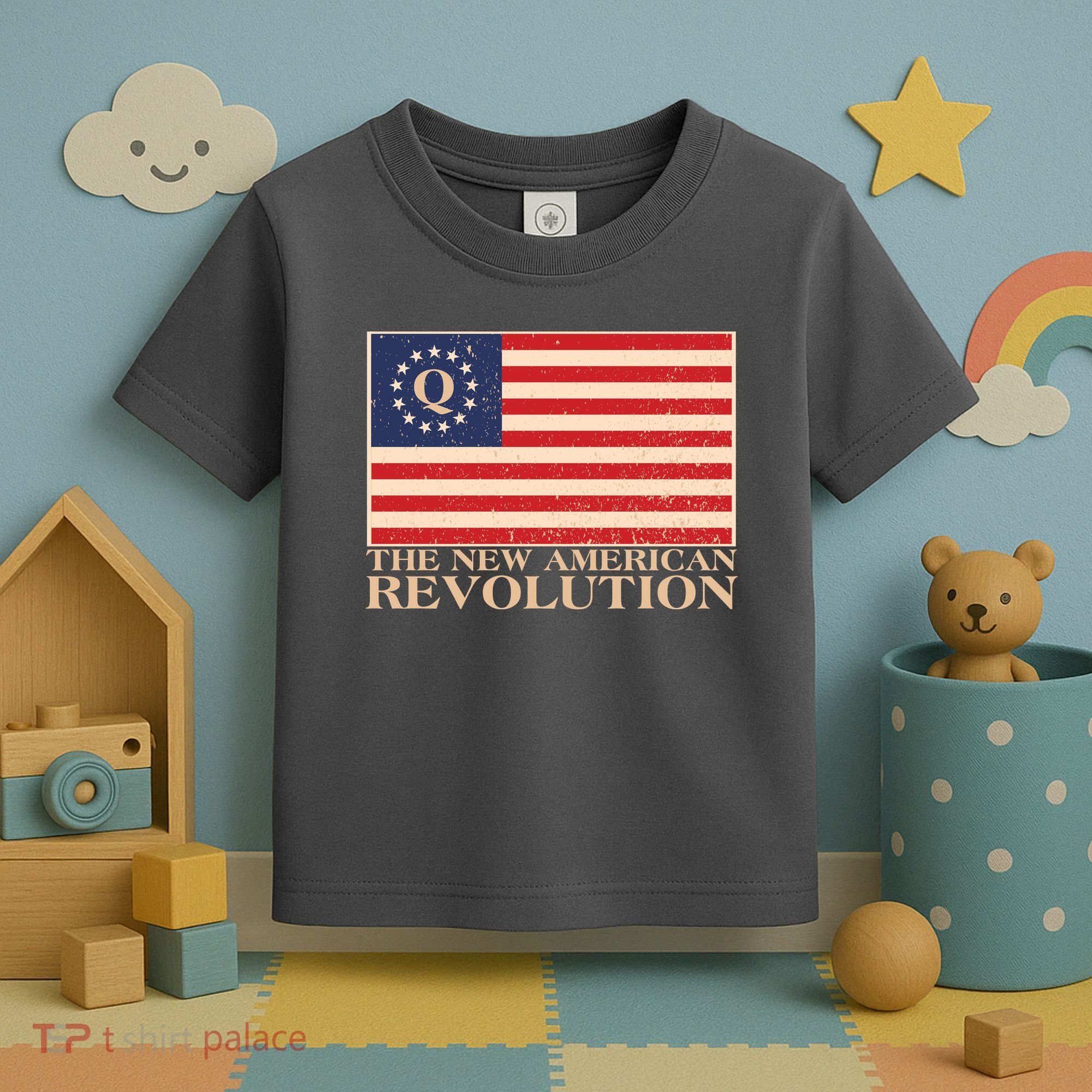 Q The New American Revolution Qanon Toddler T-Shirt