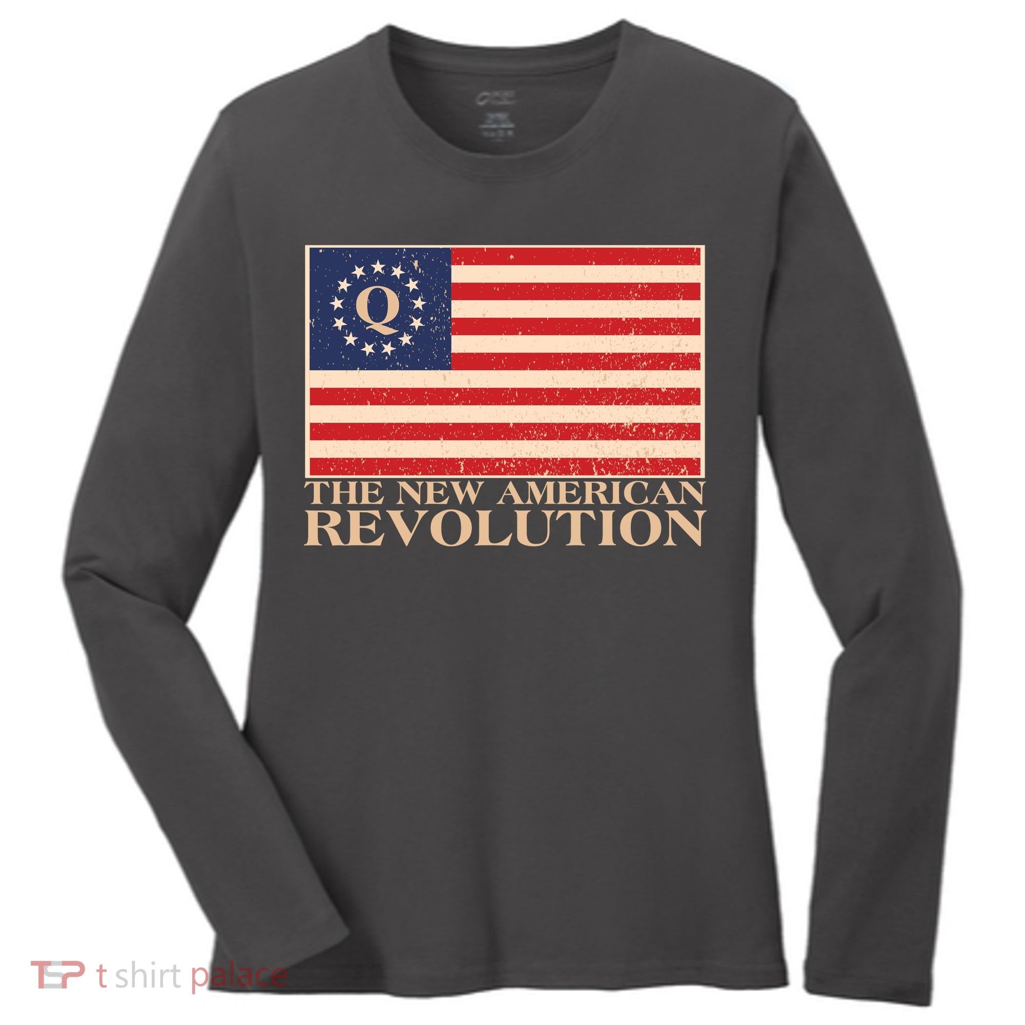 Q The New American Revolution Qanon Women's Long Sleeve Shirt
