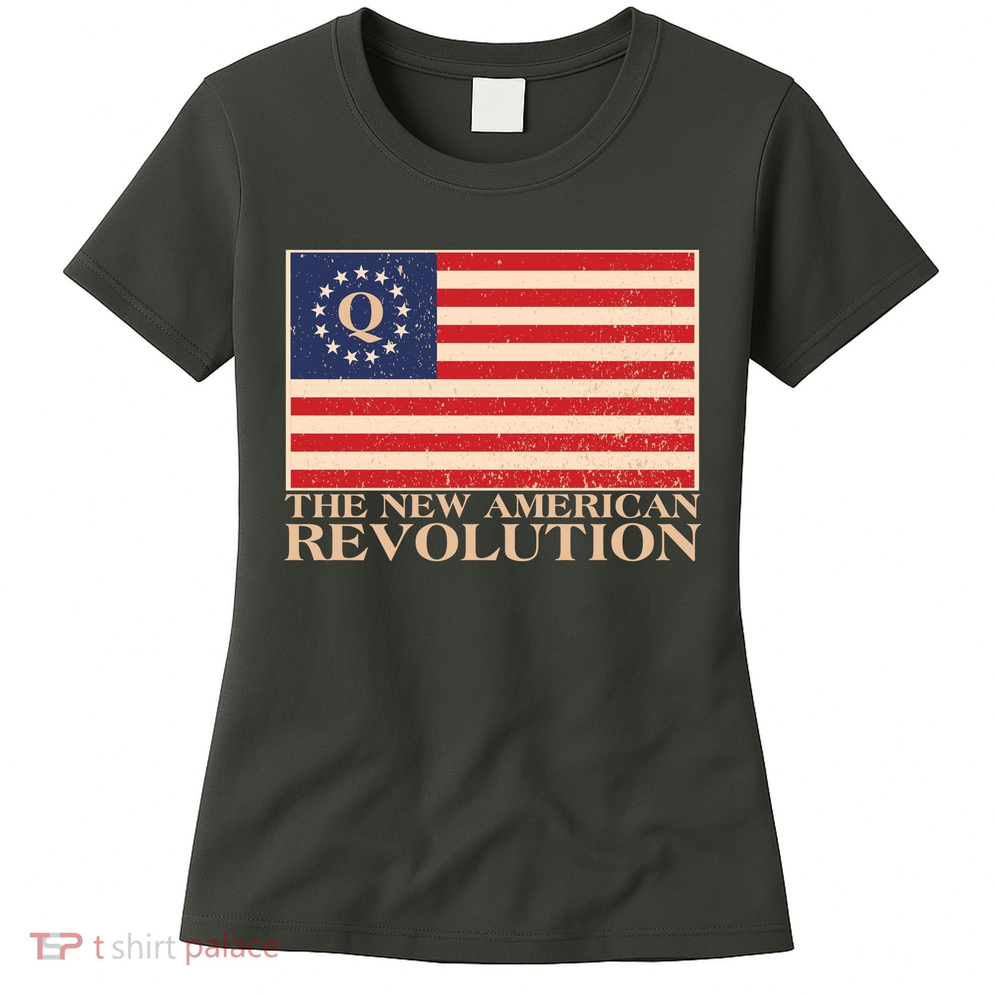 Q The New American Revolution Qanon Women's T-Shirt