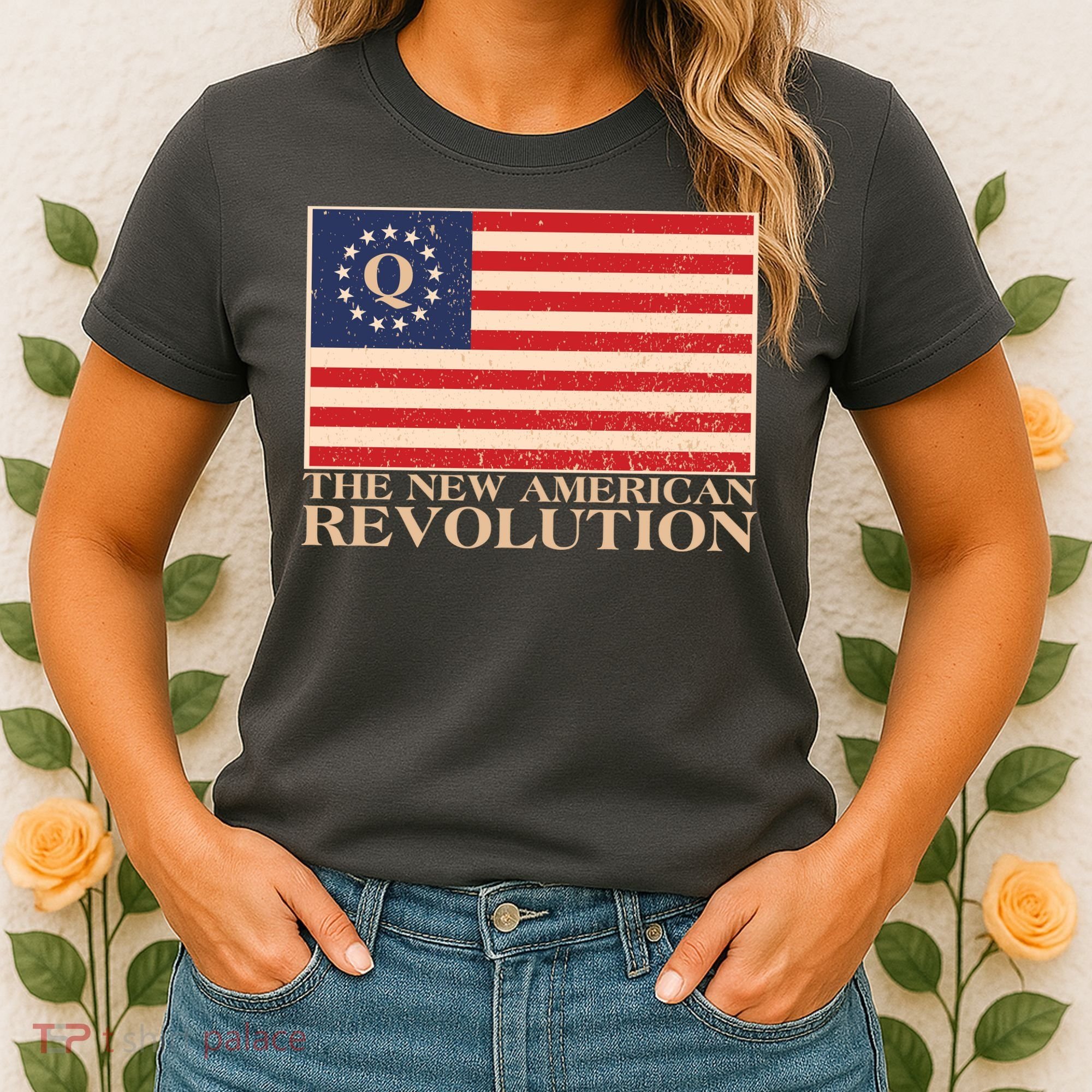 Q The New American Revolution Qanon Women's T-Shirt