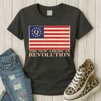 Q The New American Revolution Qanon Women's T-Shirt thumb 3