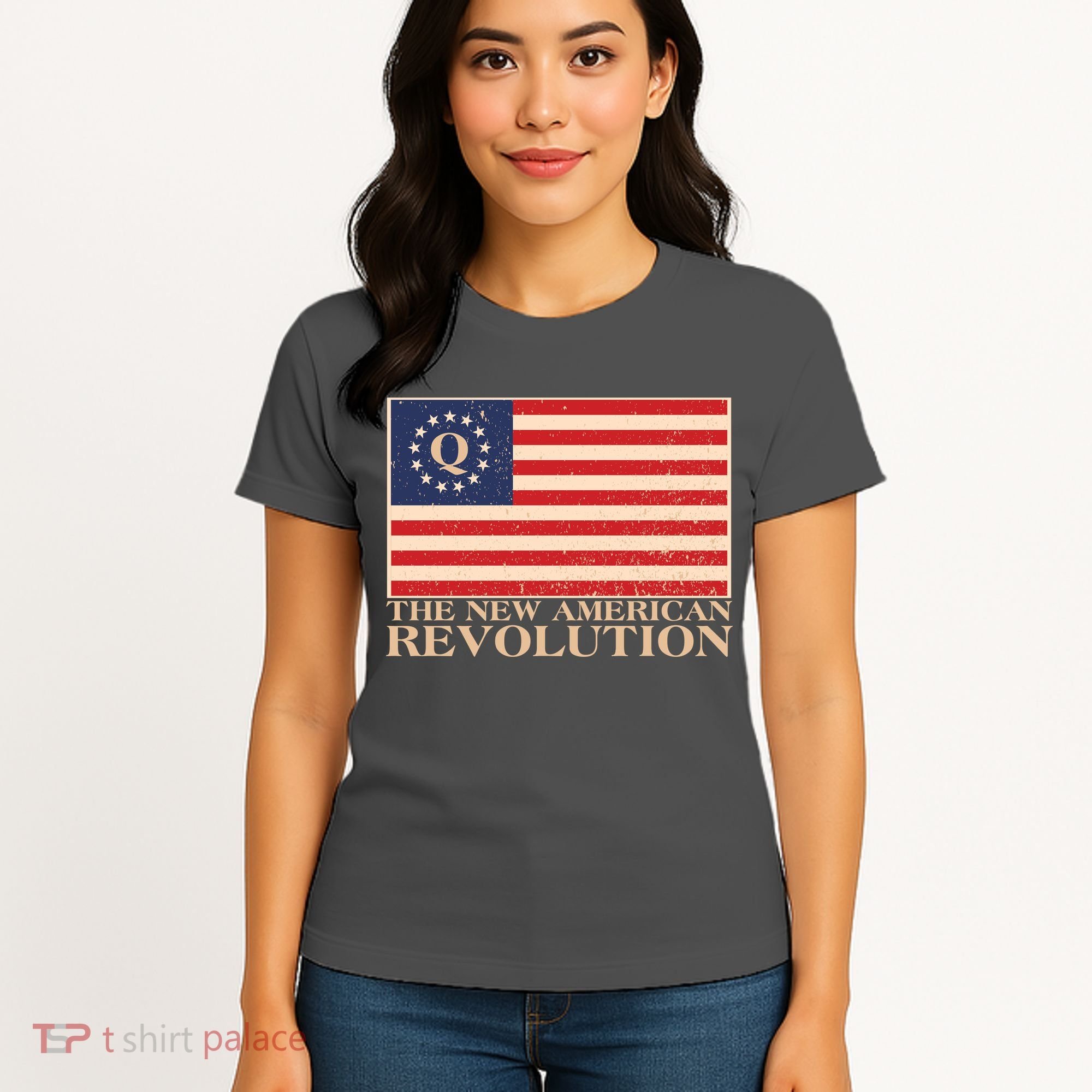 Q The New American Revolution Qanon Women's T-Shirt