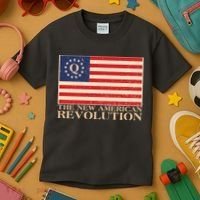 Q The New American Revolution Qanon Kids T-Shirt thumb 3