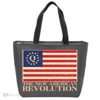 Q The New American Revolution Qanon Tote Bag thumb 0
