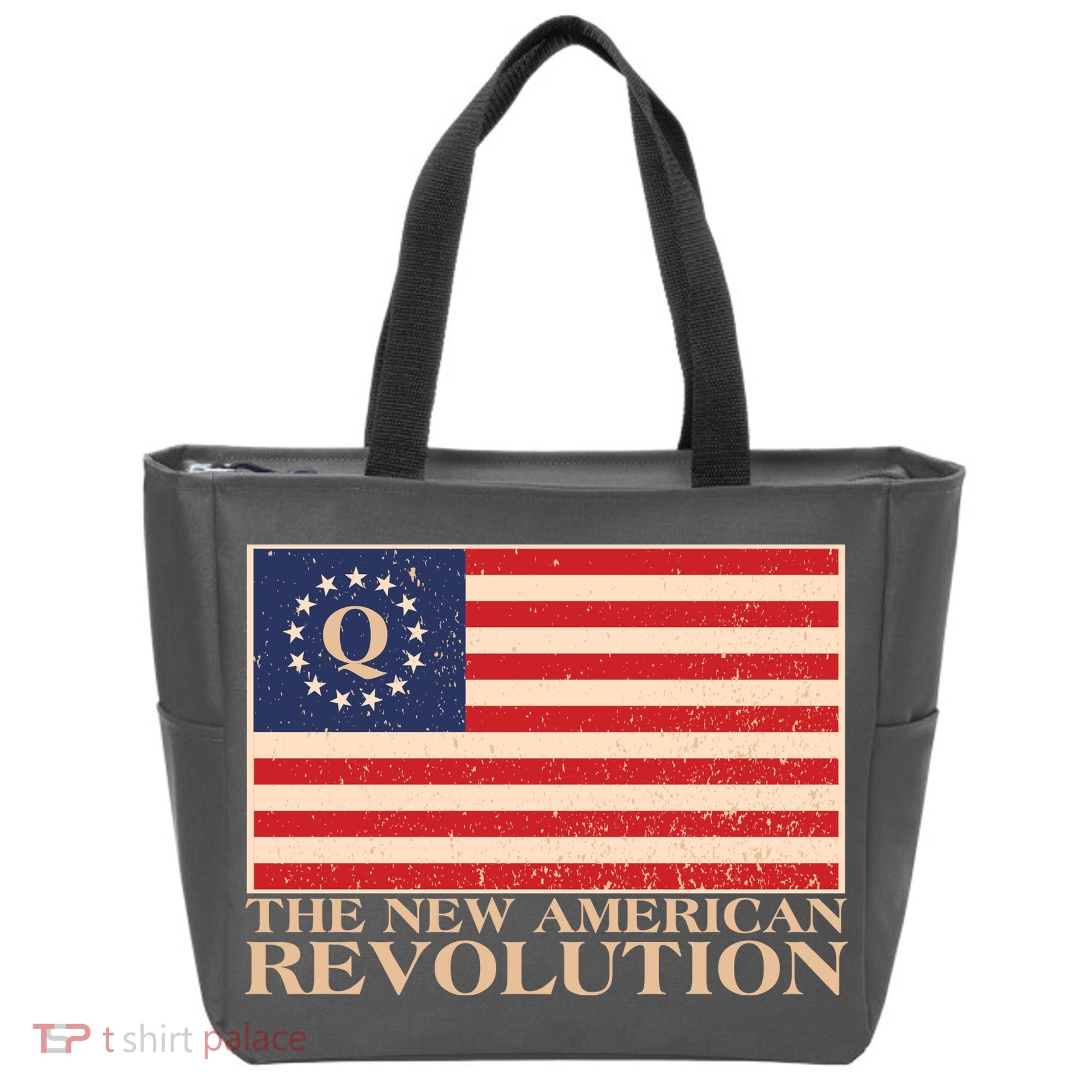 Q The New American Revolution Qanon Tote Bag