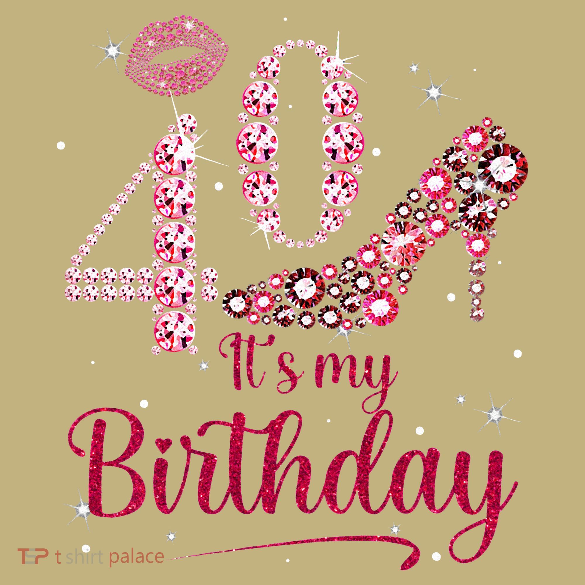 Queen 40 Years Old It's My 40th Birthday Vintage Retro T-Shirt