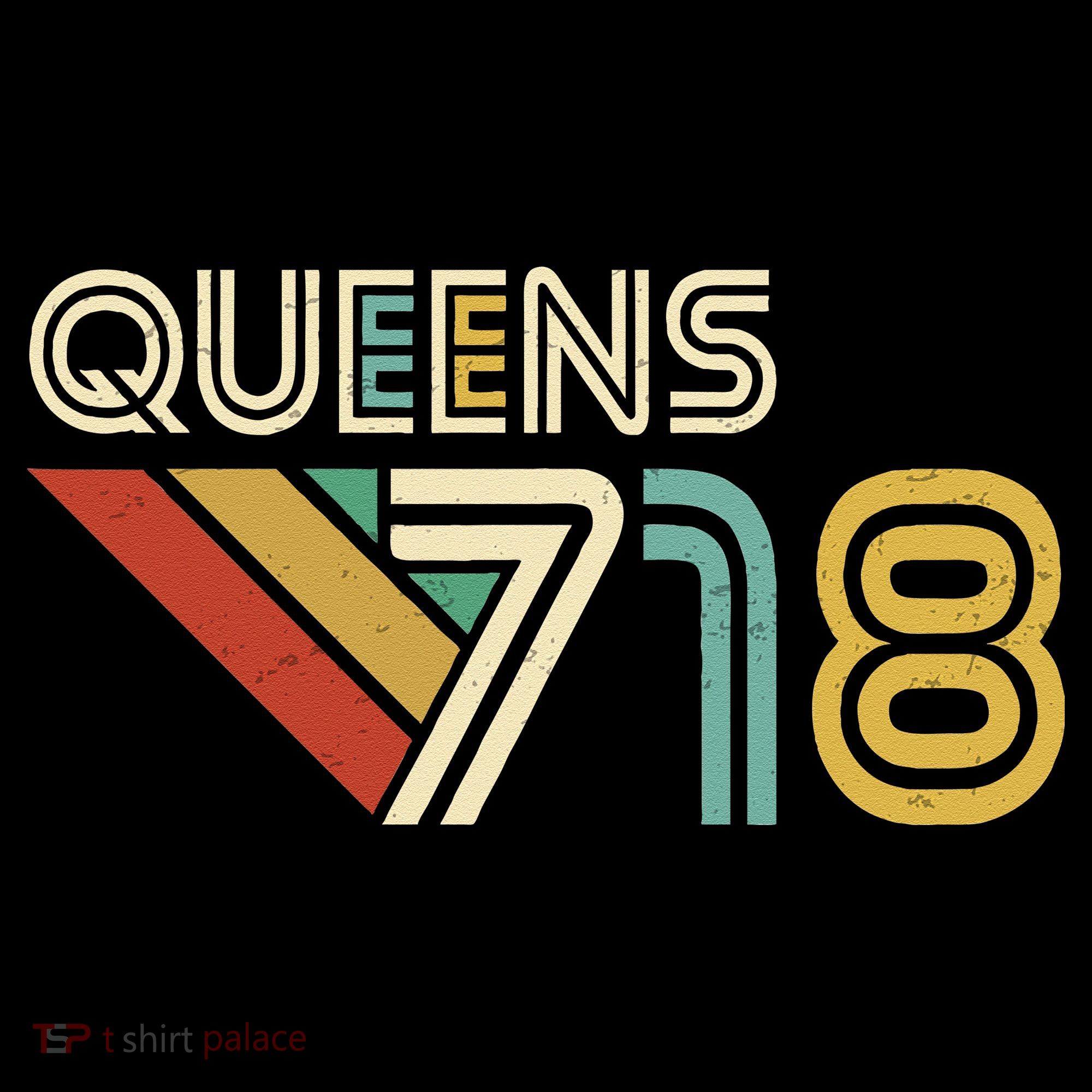 Queens 718 New York City State Vintage Queens Area Code T-Shirt