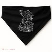 Quetzalcoatl Ancient Aztec Serpent Mayan Temple Inca Toltec USA-Made Doggie Bandana thumb 0