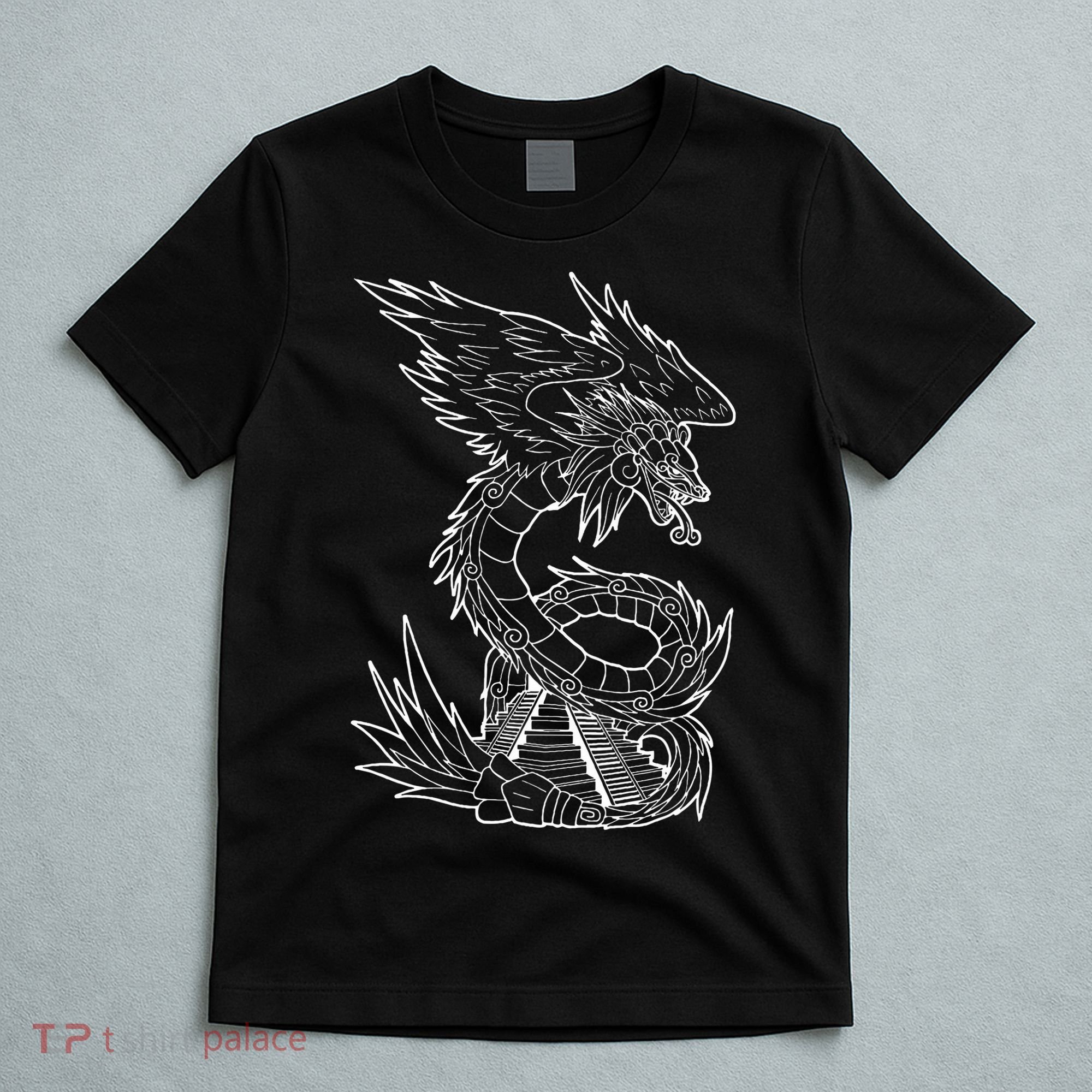 Quetzalcoatl Ancient Aztec Serpent Mayan Temple Inca Toltec T-Shirt