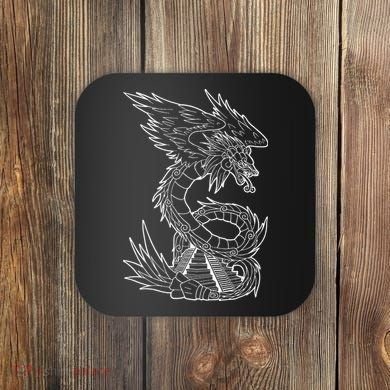 Quetzalcoatl Ancient Aztec Serpent Mayan Temple Inca Toltec Coaster