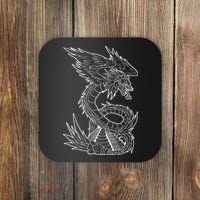 Quetzalcoatl Ancient Aztec Serpent Mayan Temple Inca Toltec Coaster thumb 0