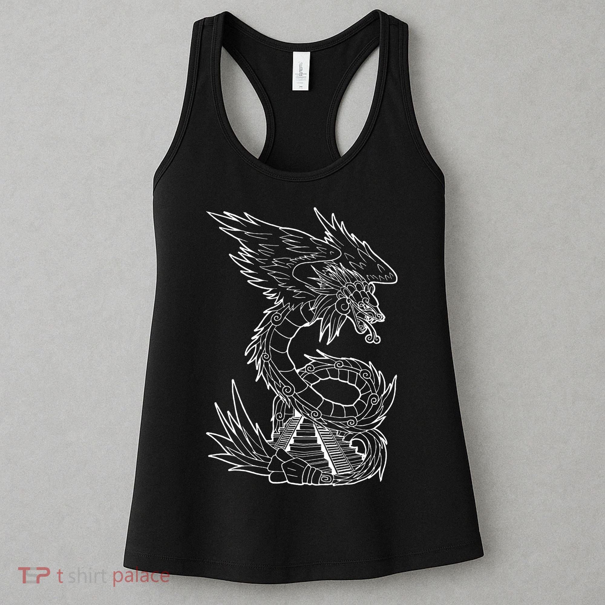 Quetzalcoatl Ancient Aztec Serpent Mayan Temple Inca Toltec Women's Tank Top