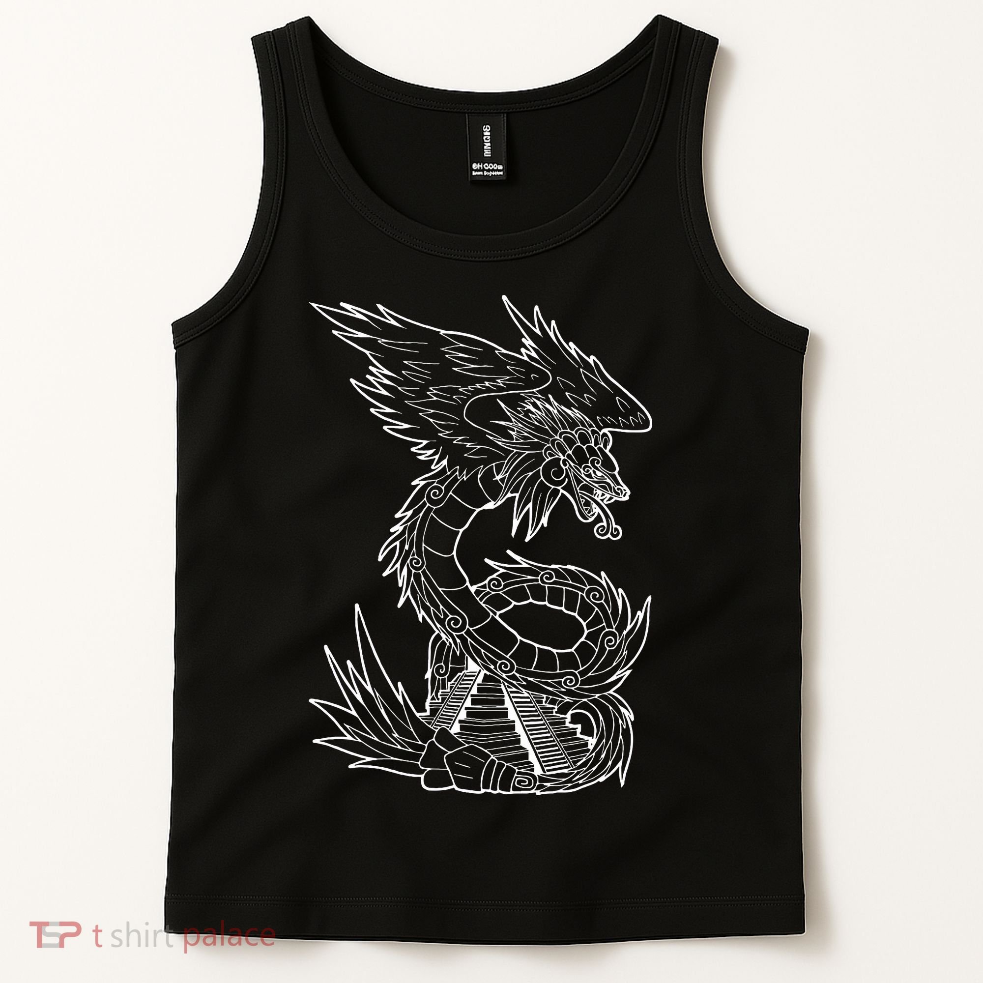 Quetzalcoatl Ancient Aztec Serpent Mayan Temple Inca Toltec Tank Top