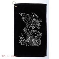 Quetzalcoatl Ancient Aztec Serpent Mayan Temple Inca Toltec Golf Towel thumb 0