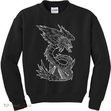 Quetzalcoatl Ancient Aztec Serpent Mayan Temple Inca Toltec Kids Sweatshirt