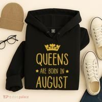 Queens Are Born In August August Birthday Hoodie thumb 4