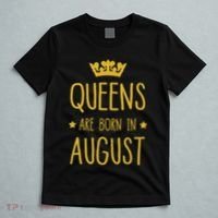Queens Are Born In August August Birthday T-Shirt thumb 5