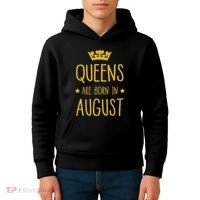 Queens Are Born In August August Birthday Kids Hoodie thumb 4