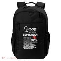 Queens Are Born In September Birthday Funny Gift Backpack thumb 0