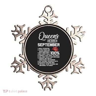 Queens Are Born In September Birthday Funny Gift Ornament