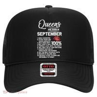 Queens Are Born In September Birthday Funny Gift Hat thumb 0