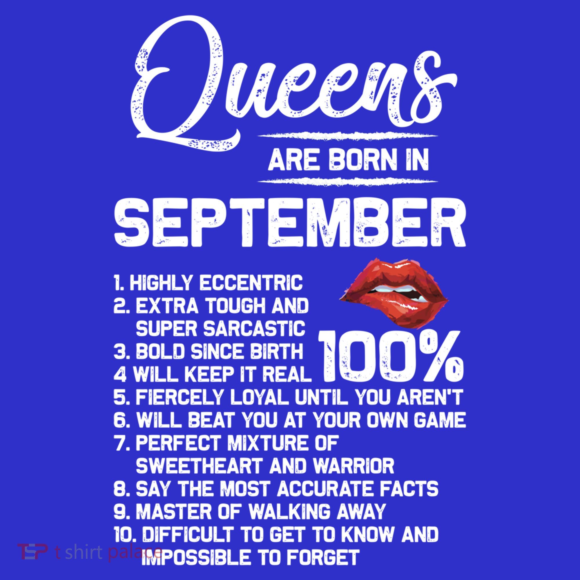 Queens Are Born In September Birthday Funny Gift Women's Tank Top