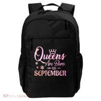 Queens Are Born In September Funny Gift September Birthday Gift Backpack thumb 0