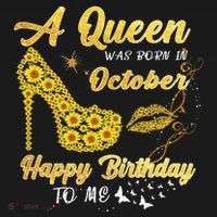 Queens Are Born In October October Birthday S For Women Sweatshirt thumb 3