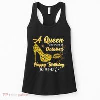 Queens Are Born In October October Birthday S For Women Women's Tank Top thumb 0