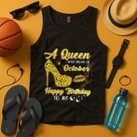 Queens Are Born In October October Birthday S For Women Tank Top thumb 4