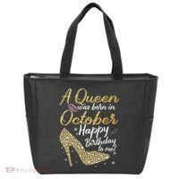 Queens Are Born In October Birthday Women Tote Bag thumb 0