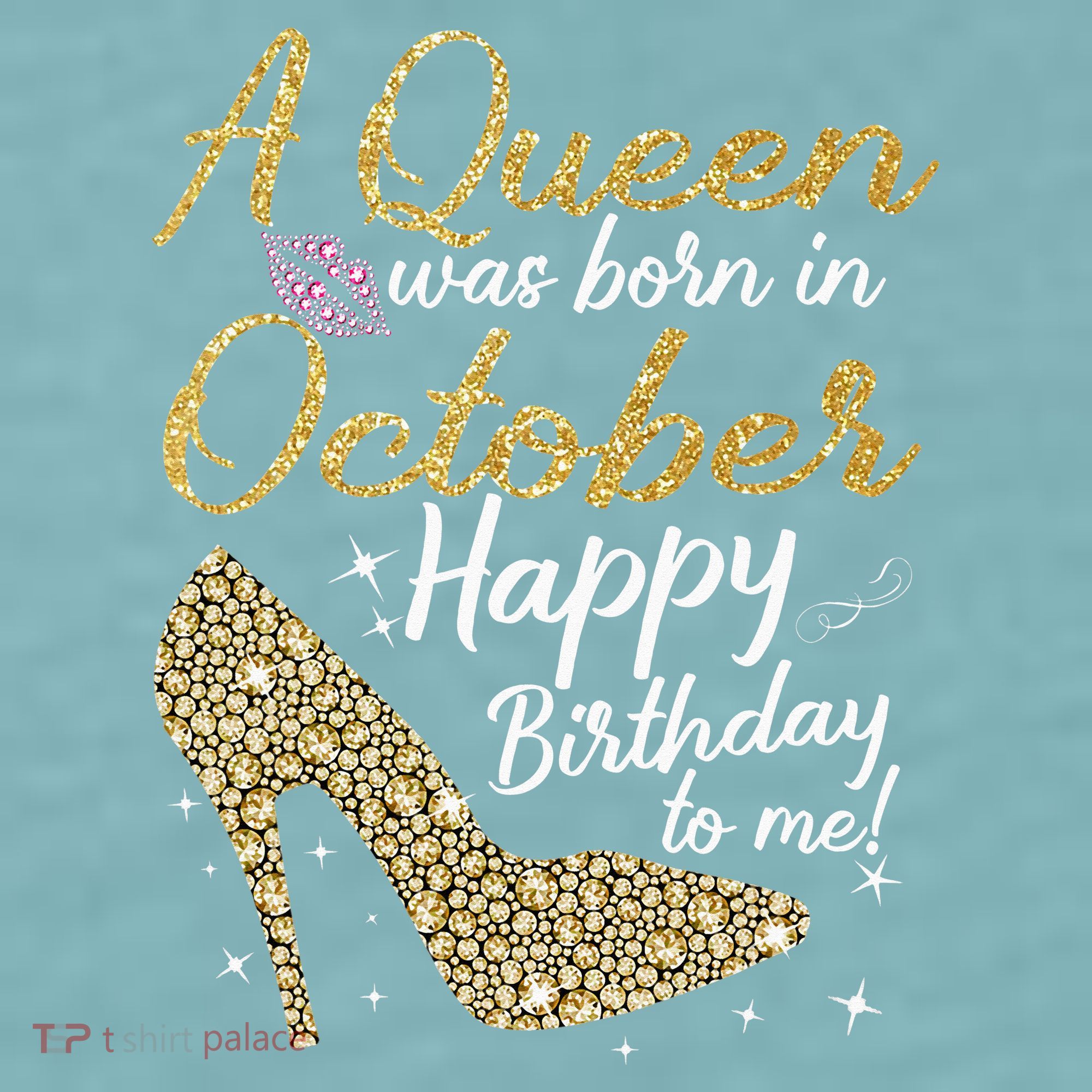 Queens Are Born In October Birthday Women Sueded Cloud Jersey T-Shirt