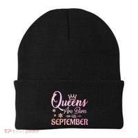 Queens Are Born In September Gift September Birthday Great Gift Beanie thumb 0