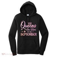 Queens Are Born In September Gift September Birthday Great Gift Women's Hoodie thumb 0