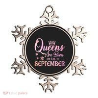 Queens Are Born In September Gift September Birthday Great Gift Ornament thumb 0